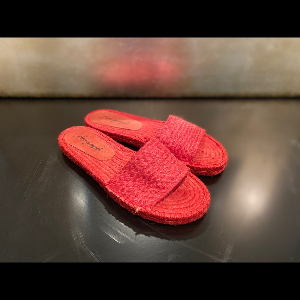 free people ‘beach front’ red slides